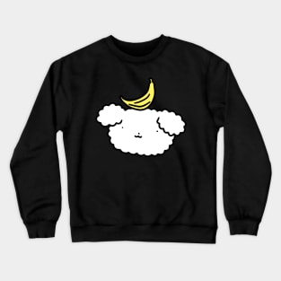 Banana Fluffy Dog Face Crewneck Sweatshirt